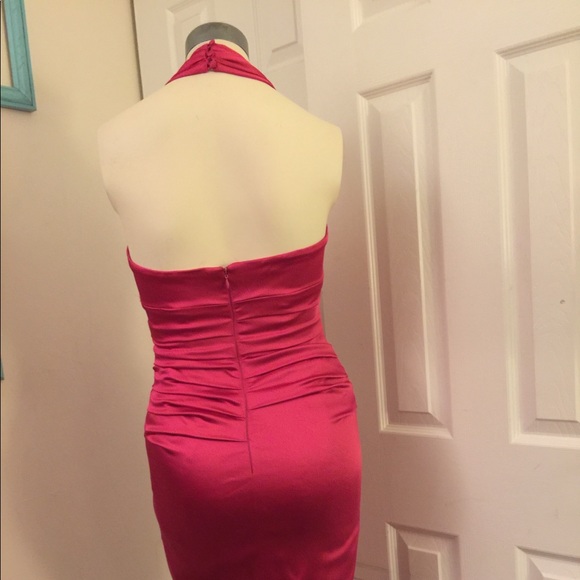 💕Suzie Chin for Maggie Pink Cocktail Dress Sz 4💕 - Picture 4 of 6